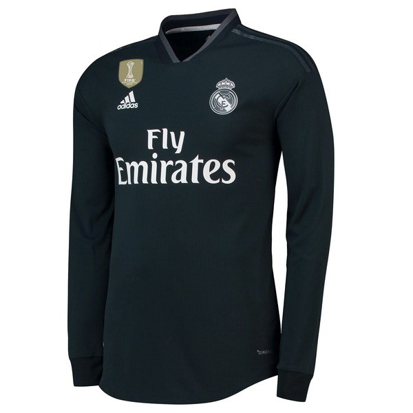 Maillot Football Real Madrid Exterieur ML 2018-19 Noir